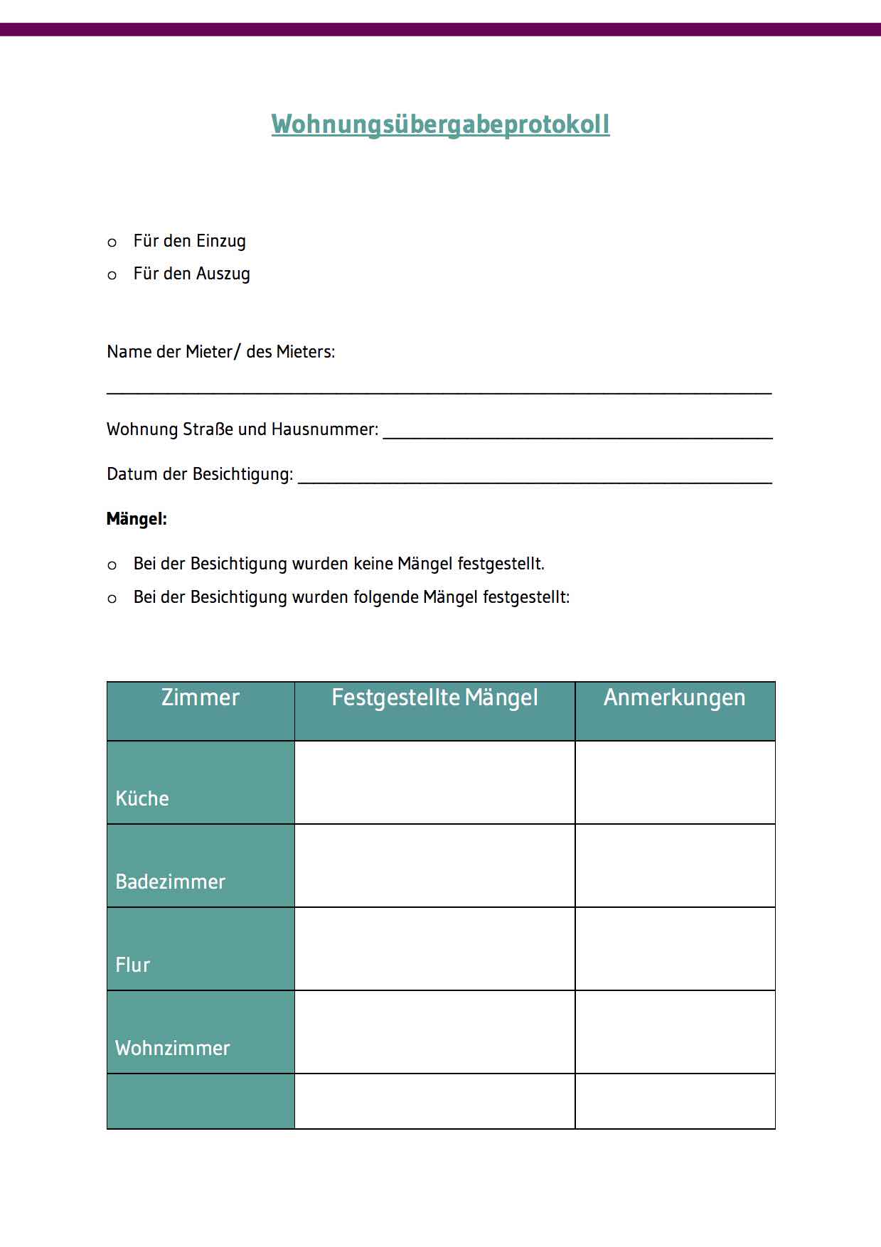 Renovieren und Umzug Kostenlose Vorlagen downloaden